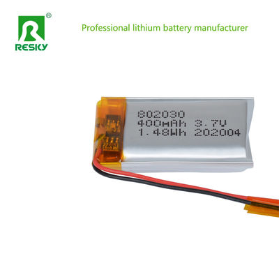 kaufen Lithium-Polymer-Batteriezelle 802030 3.7V 400mAh Lipo-Batterien für GPS-Tracker online manufacture