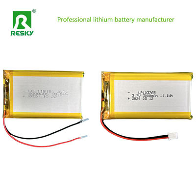 kaufen Solar Lithium Polymer Batteriezelle 103765 3.7V 7.4V 3000mAh 11.1wh mit Jst-Anschluss online manufacture