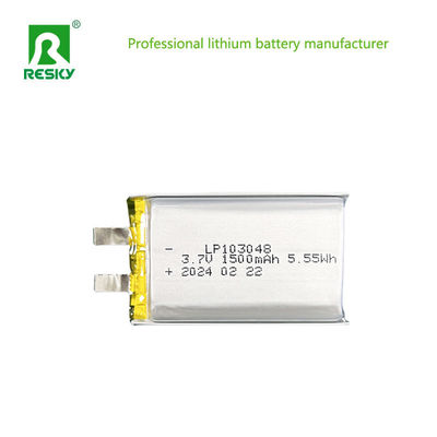 kaufen 103048 Lithium-Polymer-Batteriezelle 3.7V 1500mAh 5.55wh Flach Li-Polymer-Batterien online manufacture