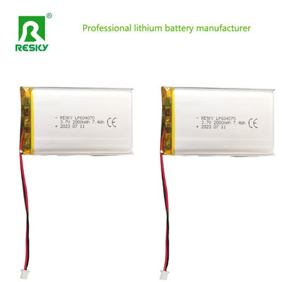 kaufen 604070 Lithium Polymer Batteriezelle 3,7v 2000mAh Leistung Lipo-Batterien für Verbraucher online manufacture