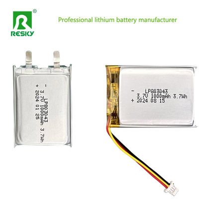 kaufen Wiederaufladbare Lithium-Polymer-Batterien Lipo-Batteriezelle 803040 3,7V 1000mAh online manufacture