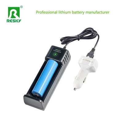 kaufen Einfach-Slot Wiederaufladbare Batterie Ladegerät 4.2V USB Smart für Li-Ionen 18650 Batterie online manufacture