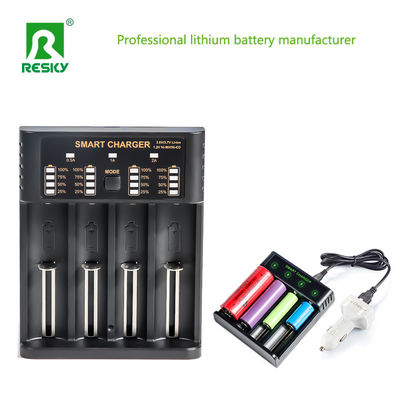 kaufen 4.2V wiederaufladbares Batterieladegerät 4 Schlitze 500mA 1A 2A für Li-Ionen-Zylinderbatterie online manufacture