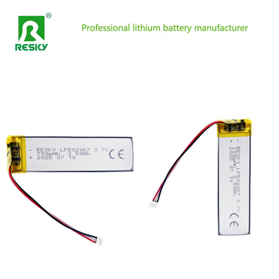kaufen Power-Lithium-Batterie 502065 3,7 V 700 mAh wiederaufladbare Batteriezelle für Smartwatch Online-Herstellung