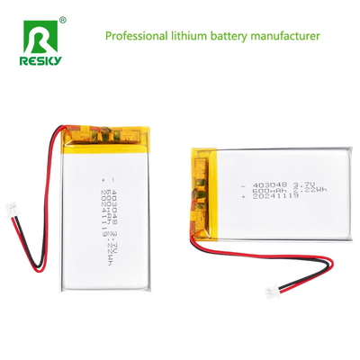 kaufen Wiederaufladbarer Li-Polymer-Akku 403048 3,7 V 600 mAh 2,22 Wh Lithium-Zelle für tragbare Geräte Online-Herstellung