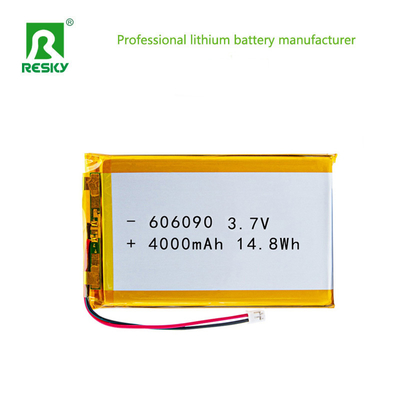 kaufen Lithium-Ionen-Polymer-Batteriezelle 606090 3,7V 7,4V 4000mAh 14,8Wh Wiederaufladbare Li-Polymer-Batterie Online-Herstellung