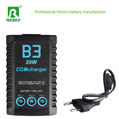 kaufen B3 20 W Balance Wiederaufladbare Lipo-Batterielader für 2s 3s 7.4V 11.1V RC-Auto-Flugzeugbatterien Online-Herstellung