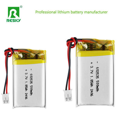 kaufen Lithium-Polymer-Akkuzelle 602535 3,7V 4,2V 400mAh 500mAh 1,85Wh Power-Lipo-Akkus Online-Herstellung