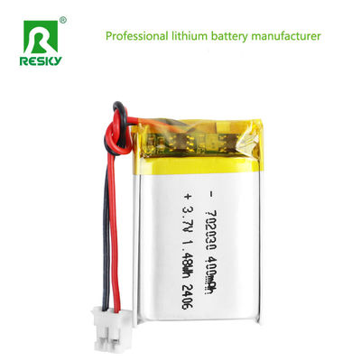 kaufen Lithium-Polymer-Akkuzelle LP702030 3,7 V 400 mAh 1,48 Wh wiederaufladbare Batterien für GPS Online-Herstellung
