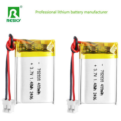 kaufen 702030 3,7 V 400 mAh 1,48 Wh wiederaufladbare Lithium-Polymer-Akkuzelle für Bluetooth-Lautsprecher Online-Herstellung