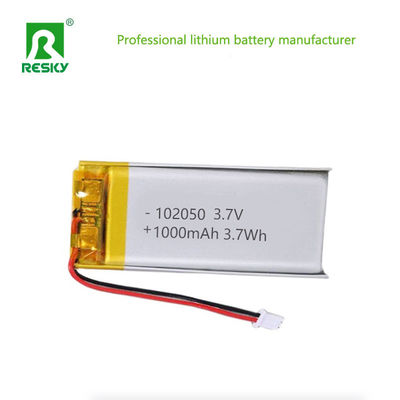 kaufen Lithium-Polymer-Batterie 102050 3.7v 1000mAh 3.7Wh Wiederaufladbare Lipo-Batterie für Handgeräte Online-Herstellung