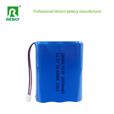 kaufen 18650 Batteries 11.1V 3s 2600mAh 28.86wh Rechargeable Li-ion Lithium Ion Battery Pack Online-Herstellung