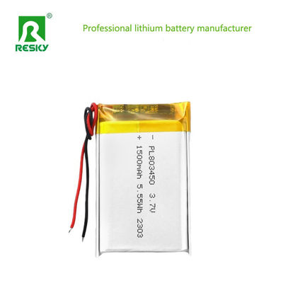 kaufen Flat Power Lithium Battery Cell 803450 3.7v 1500mAh 5.55wh Rechargeable Lipo Polymer Battery Pack Online-Herstellung
