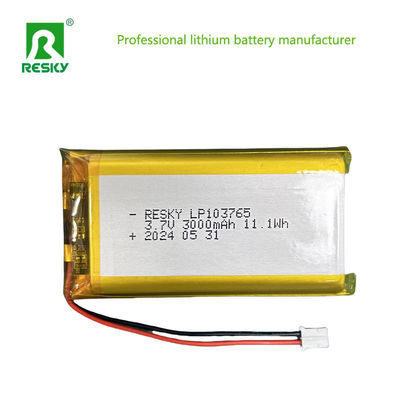 Lithium-Polymer-Batteriezelle 103765 3,7V 3000mAh 11,1wh Kleines digitales Produkt