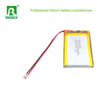 Solar Lithium Polymer Batteriezelle 3.7V 604060 654060 2000mAh Batterien für tragbare Austauschgeräte