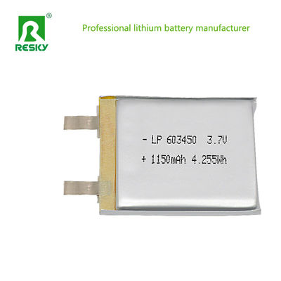 Solar Lithium Polymer Batteriezelle 3.7V 603450 1200mAh Batterien für den Aufzug Alarm