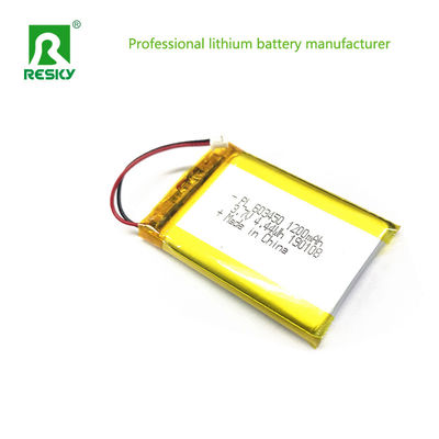 Solar Lithium Polymer Batteriezelle 603450 3.7v 1200mAh Für tragbares GPS