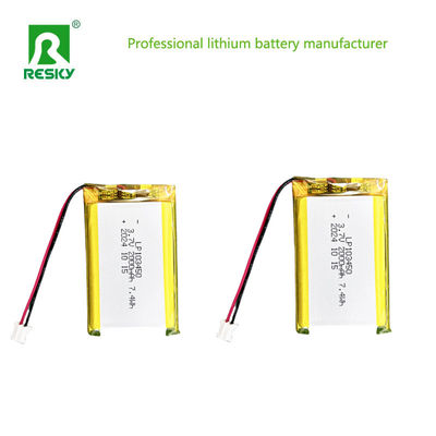 103450 Lithium-Polymer-Batteriepaket 3,7V 7,4V 2000mAh Wiederaufladbare Lipo-Batterien