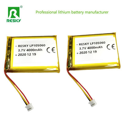 105060 Lithium-Polymer-Lipo-Batterien 3,7V 4000mAh für Bluetooth-Lautsprecher