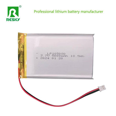 Lipo Lithium Polymer Batteriezelle 105080 3.7V 5000mAh Für Bestellmaschine
