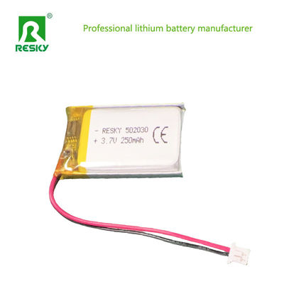 Lithium Polymer Lipo Batteriezelle 502030 3.7v 250mAh Für Bluetooth Lautsprecher