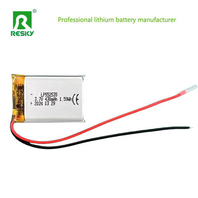 Wiederaufladbare Lithium-Polymer-Batteriezelle 552535 3,7V 430mAh Lipo-Batterien
