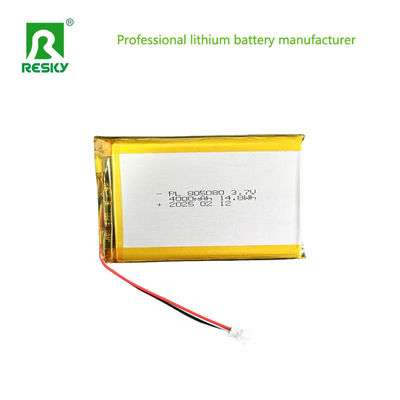 Leistung Batterie 805080 3.7V 4000mAh 14.8wh Wiederaufladbare Lithium-Ionen-Batterie