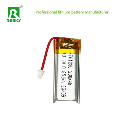Portable 701230 3,7v 230mAh wiederaufladbare Lithium-Polymer-Batterie für kleine elektronische Geräte
