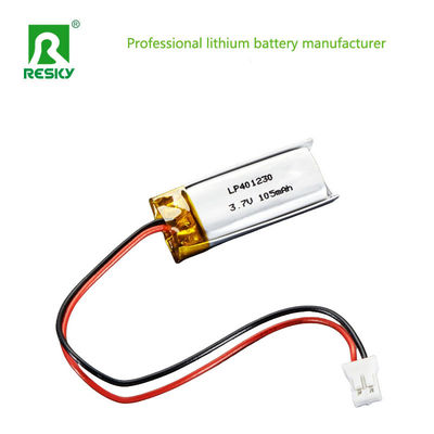 Leistung Lipo-Batterie 401230 3.7v 105mAh Wiederaufladbare Lithium-Ionen-Polymer-Batterie für Smart Watch