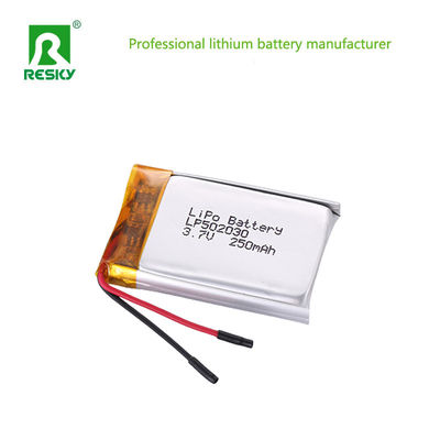 Wiederaufladbare Lithiumbatteriezelle 502030 3.7V 250mAh Lipo-Batterie für Smart Watch