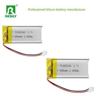 Leistung Lithiumzelle 802045 3.7V 750mAh Wiederaufladbare Lithium-Ionen-Polymer-Batterie für Smart Device
