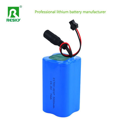 21700 5000mAh Batteriezellen 14,8v 74wh Li-Ionen-Batteriepaket für Solarstraßenbeleuchtung bei 300g