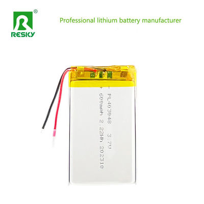 Lithium-Ionen-Polymer-Batterie 403048 3.7V 600mAh 2.22wh Lipo-Batteriezelle für Haustier-GPS-Tracker