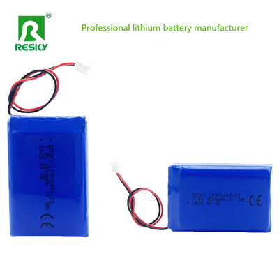 Power Lithium Polymer Akku Pack 803450 2S 7,4V 1500mAh 11,1Wh LiPo-Akku für Ortungsgerät