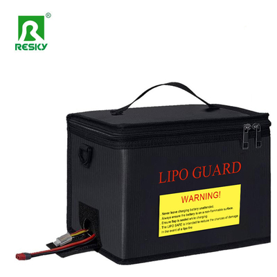 Schwarzes Silber Wasserdicht Feuerdicht Explosionsdicht RC Lipo Safe Bag 215X145X165mm zum sicheren Laden